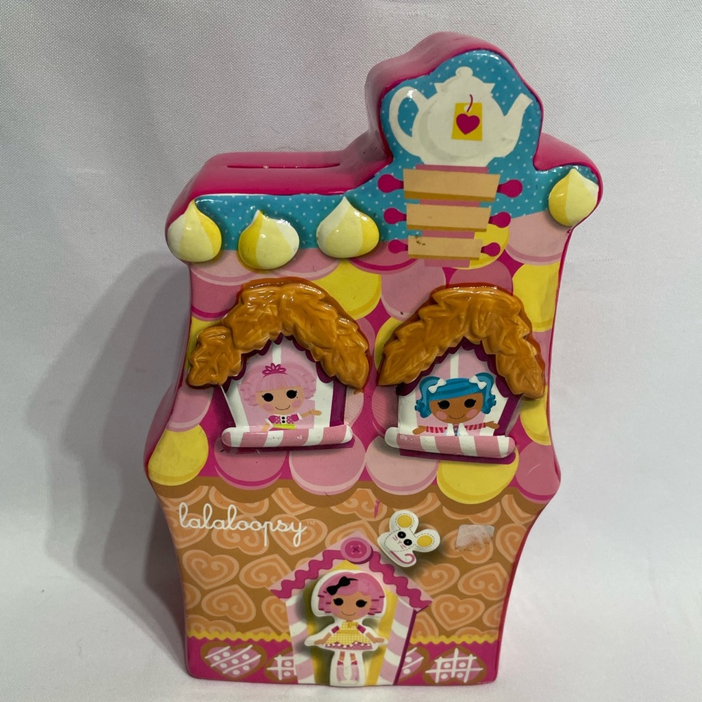 MGA 9” LaLaLoopsy Coin Bank Piggy Bank Gingerbread House Excellent Condition